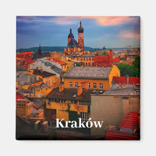 Krakow Europe Poland Polska Old Town Magnet