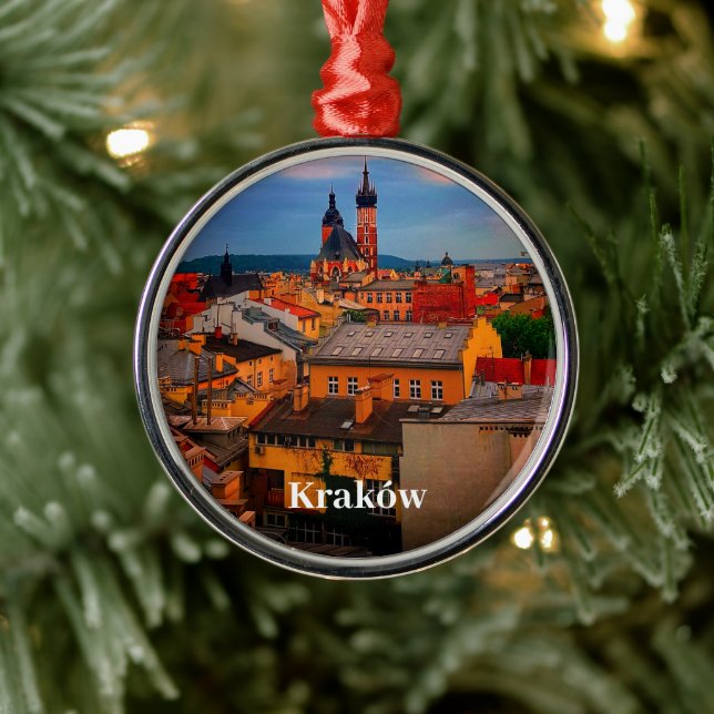 Krakow Europe Poland Polska Old Town Metal Tree Decoration (Tree)