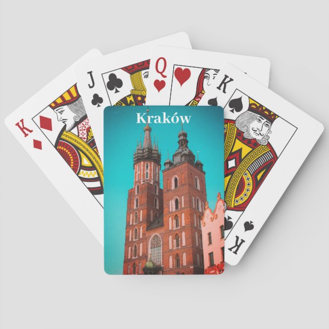 Krakow Europe Poland Polska Old Town Playing Cards (Back)