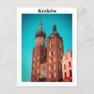 Krakow Europe Poland Polska Old Town Postcard