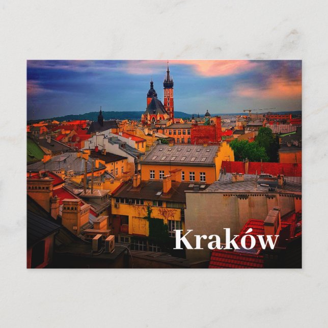 Krakow Europe Poland Polska Old Town Postcard (Front)