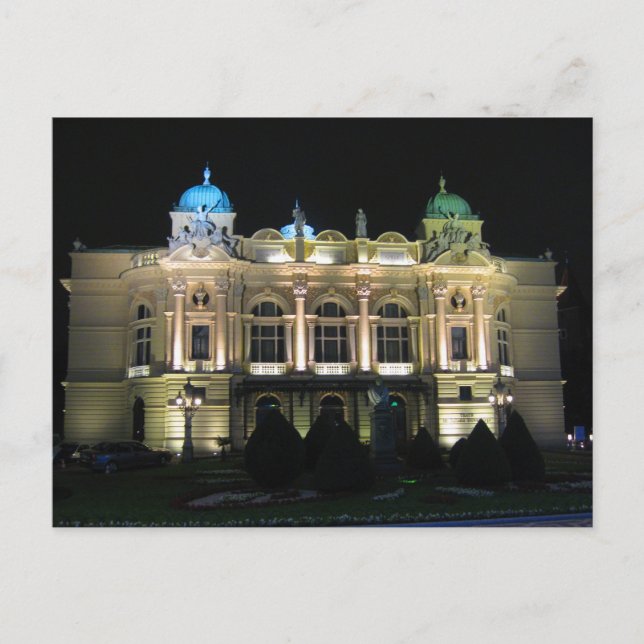 Kraków  Juliusz Słowacki Theatre. Postcard (Front)