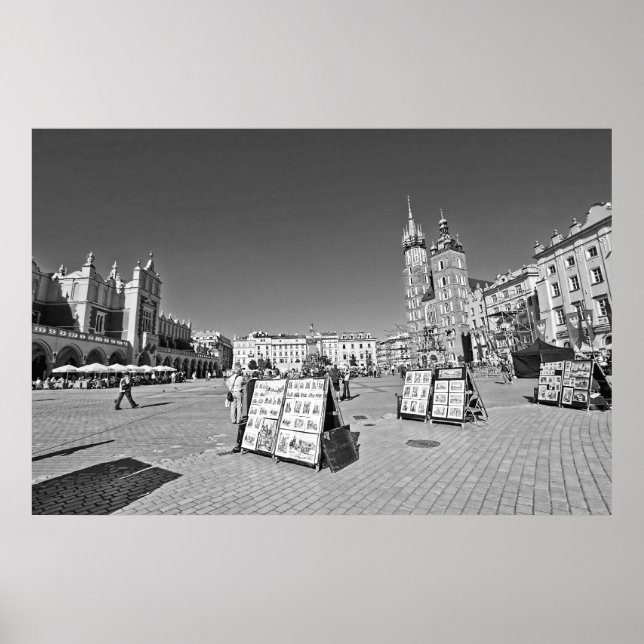 Krakow, Main Market Square, Poland, wall poster (Front)