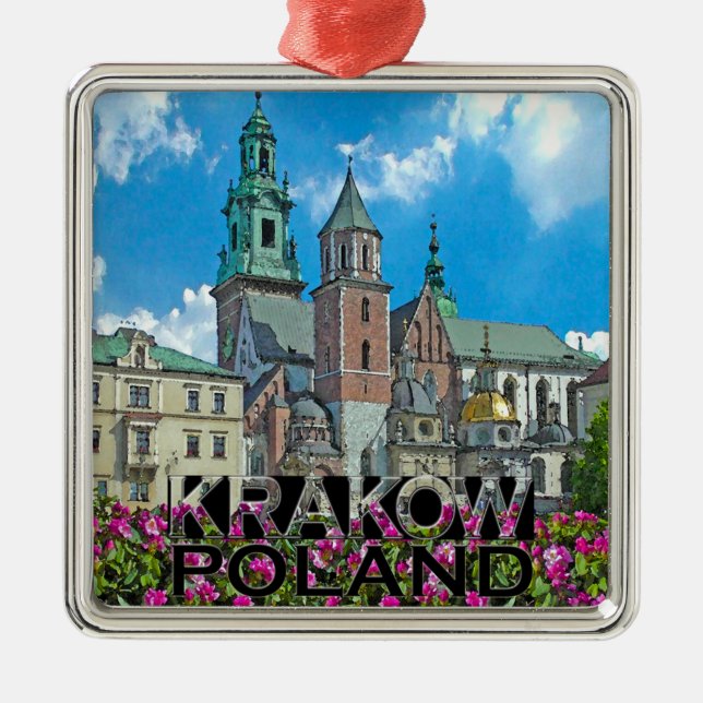 Krakow Metal Tree Decoration (Front)