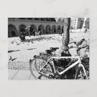 Krakow, Old Town, Poland black and white postcard