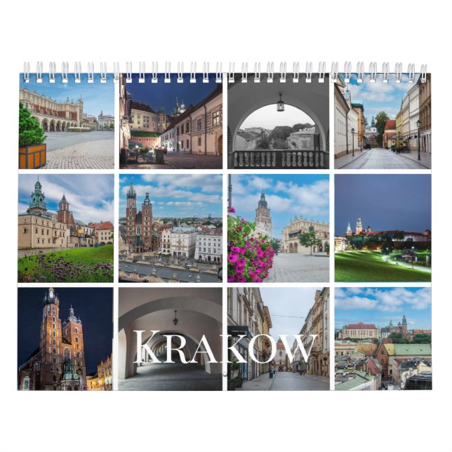 Krakow photo calendar set, Poland (Cover)