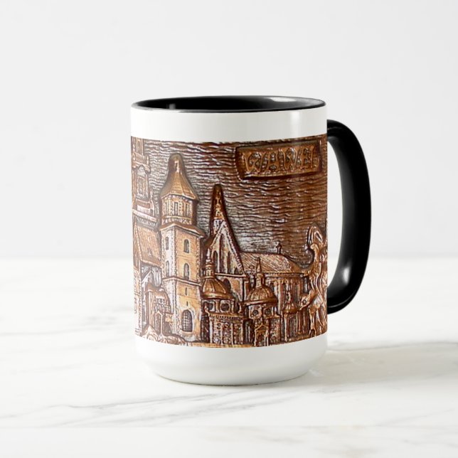 KRAKOW POLAND ARCHITECTURE MUG (Front Right)