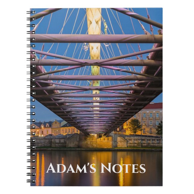 Krakow Poland Father Bernatek Bridge Notebook (Front)