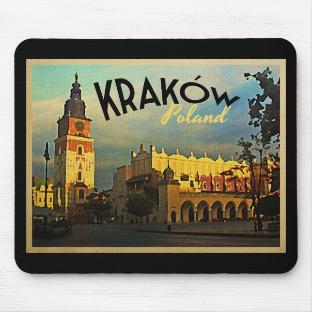 Krakow Poland Mouse Mat (Front)
