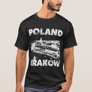 Krakow, Poland on Dark T-Shirt