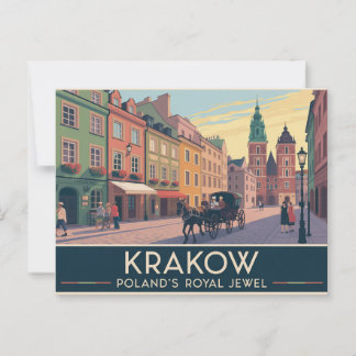 Krakow Poland Postcard