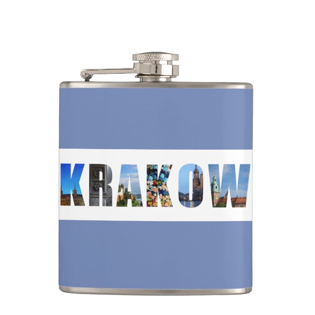 Krakow Poland Travel Photos Hip Flask (Front)