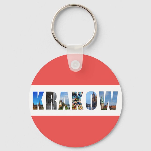 Krakow Poland Travel Photos Key Ring (Front)