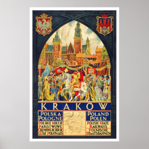 Krakow Polska Pologne Poster