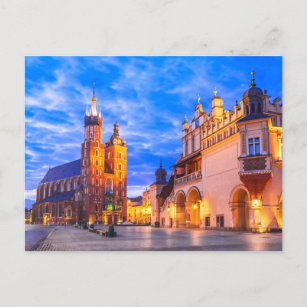 Krakow postcard, Poland Postcard