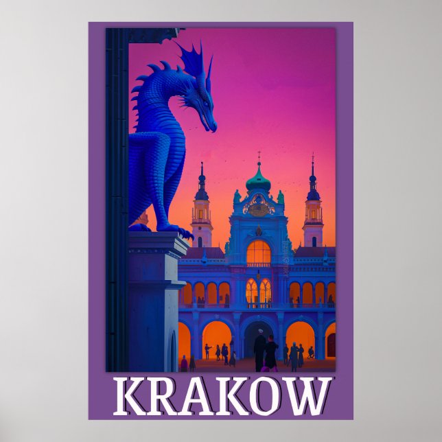 Krakow Poster - Dragon’s Watch Over Cloth Hall (Front)