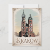 Krakow St. Mary's basilica vintage