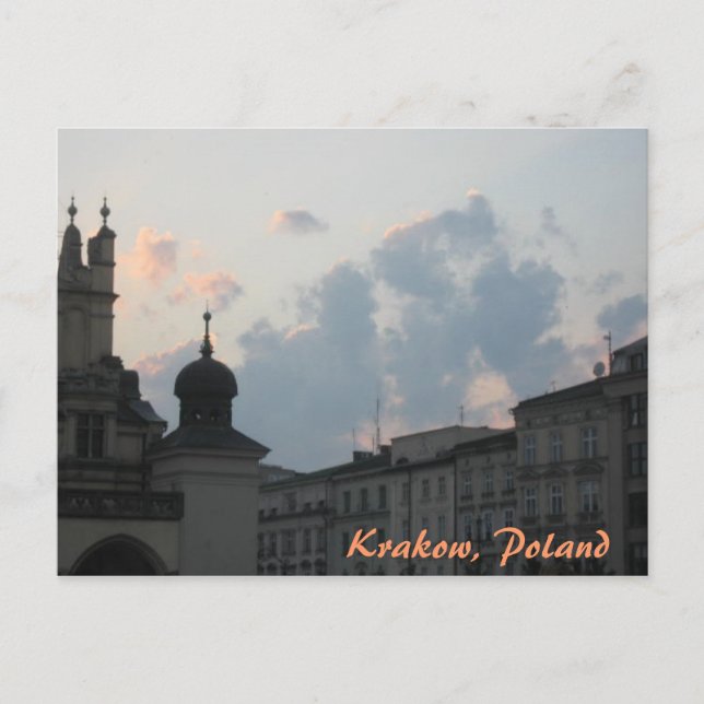 Krakow Sunset Postcard (Front)