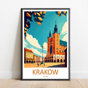Krakow Travel Print Wall Art Krakow Wall Hanging