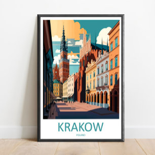 Krakow Travel Print Wall Art Krakow Wall Hanging