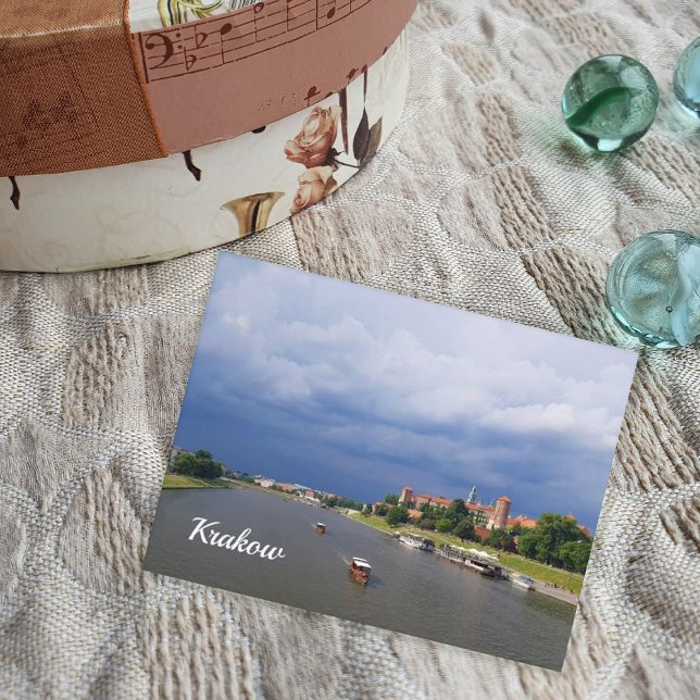 Krakow Wawel Castle Vistula river Europe Poland Ho Holiday Postcard (Creator Uploaded)