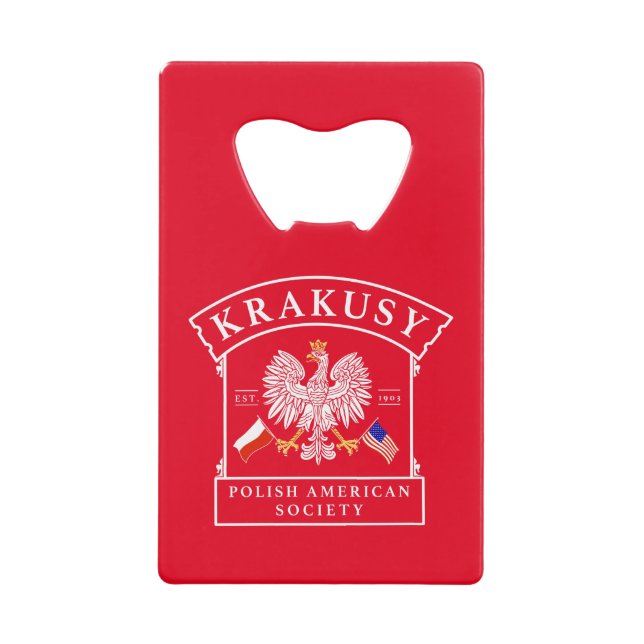 Krakusy Polish American Society Bottle Opener (Front)
