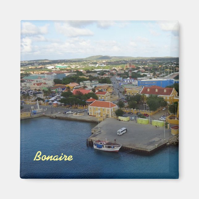 Kralendijk Harborfront Magnet (Front)