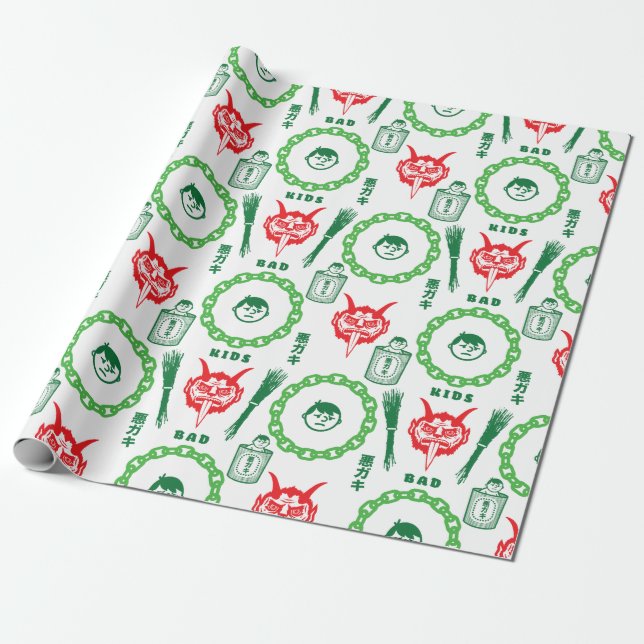 KRAMPUS: Bad Kids Wrapping Paper (Unrolled)