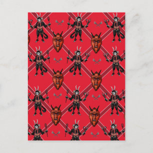 Krampus Box Design Postcard