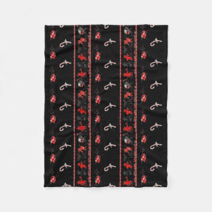 Krampus Broken Christmas Fleece Blanket