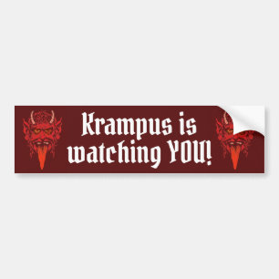 Krampus bumper sticker