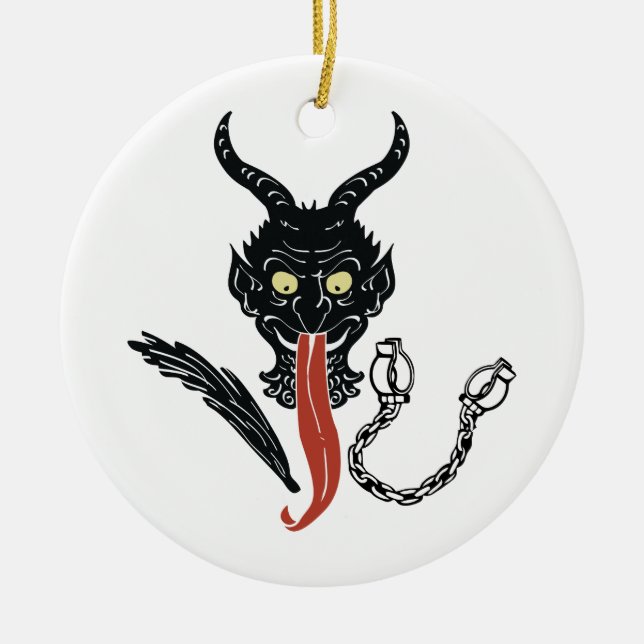 Krampus Ceramic Tree Decoration (Front)