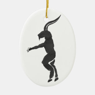 Krampus Ceramic Tree Decoration