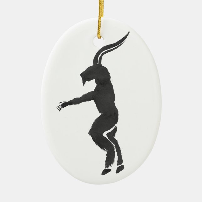 Krampus Ceramic Tree Decoration (Front)
