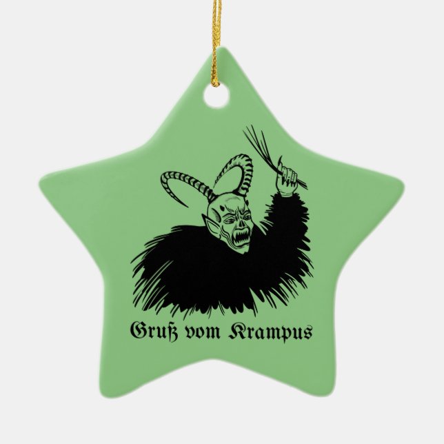 Krampus Ceramic Tree Decoration (Front)