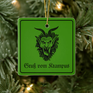 Krampus Christmas Ceramic Ornament