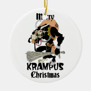 Krampus Christmas Ceramic Tree Decoration