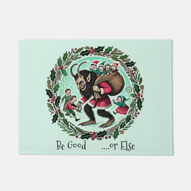 Krampus Christmas                                  Doormat (Front)