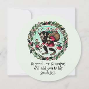 Krampus Christmas Holiday Card