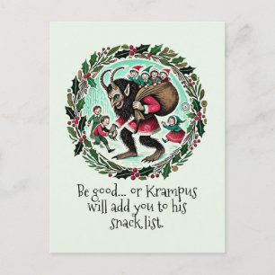 Krampus Christmas                                  Holiday Postcard