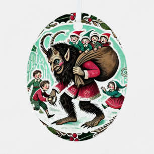 Krampus Christmas                                  Metal Tree Decoration