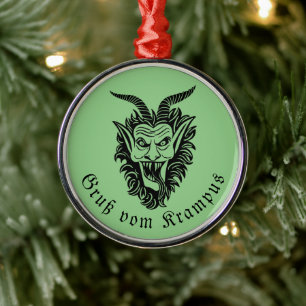 Krampus Christmas Metal Tree Decoration