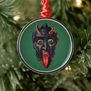 Krampus Christmas Metal Tree Decoration