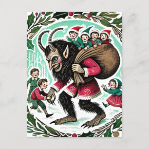 Krampus Christmas                                  Postcard