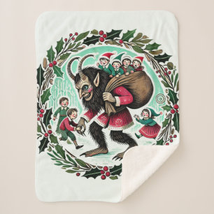 Krampus Christmas                                  Sherpa Blanket