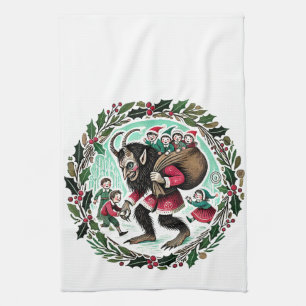 Krampus Christmas                                  Tea Towel