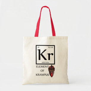krampus cristmas tote bag