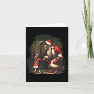 Krampus Dark Christmas Merry Krampus Holiday Horro Card