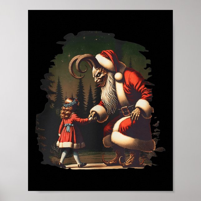 Krampus Dark Christmas Merry Krampus Holiday Horro Poster (Front)