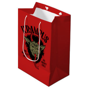 Krampus Face Naughty Gift Bag